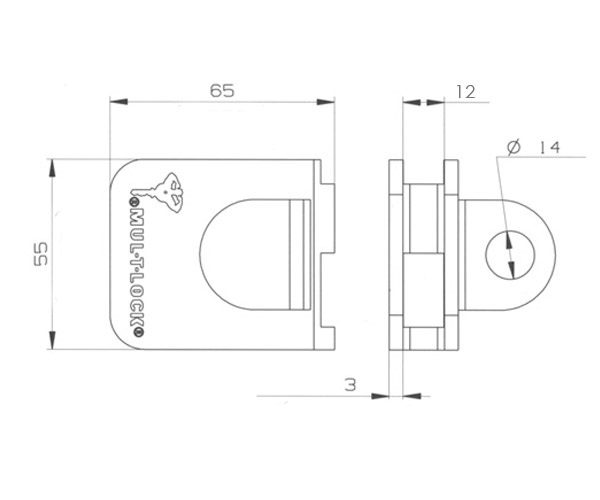 MUL-T-LOCK HASP ΓΩΝΙΕΣ ΛΟΥΚΕΤΟΥ